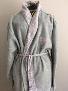Polar Fleece Check Bath Robe