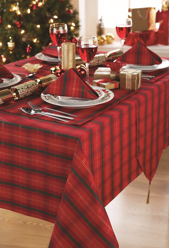 Tartan Festive Tableware Range
