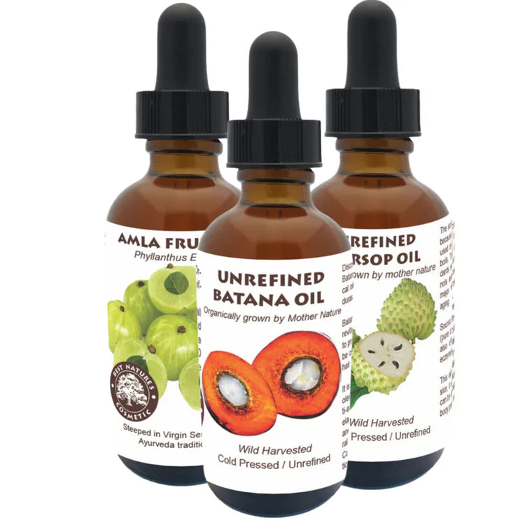 Triple Power Hair Care Set – Batana Oil, Soursop Oil & Amla Oil